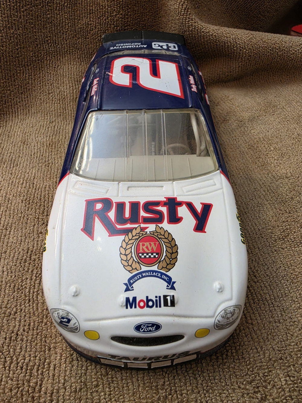 Rusty Wallace #2 NASCAR Mobil 1 Ford Race Car Diecast Collectible